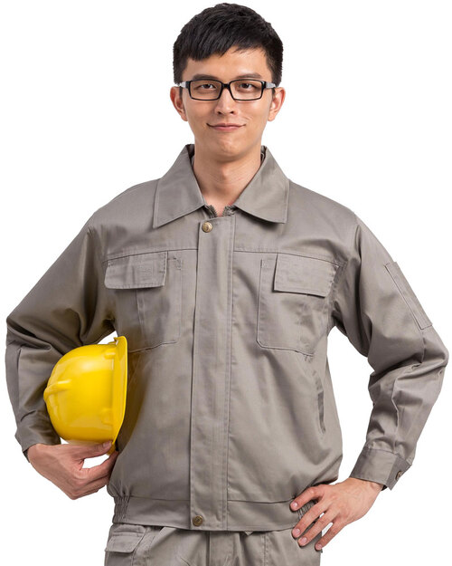工作外套工作服訂製-淺灰<span>WORK-C01</span>  |商品介紹|工安 職安制服/工作服/工作褲【訂製】|工作外套 【訂製款】