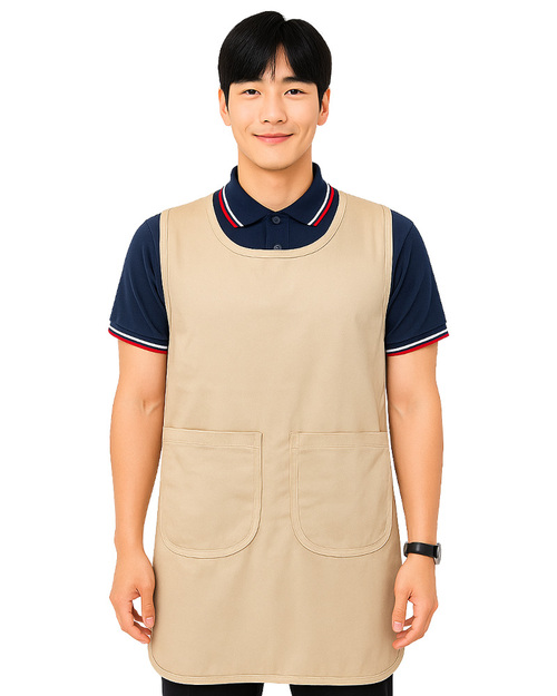 安親班圍裙/訂製圍裙-卡其｜<span>APCAN-S-00031-2</span>