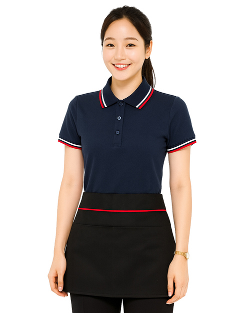 半截圍裙 黑配紅｜暗袋設計｜<span>APCAN-B-00069</span>