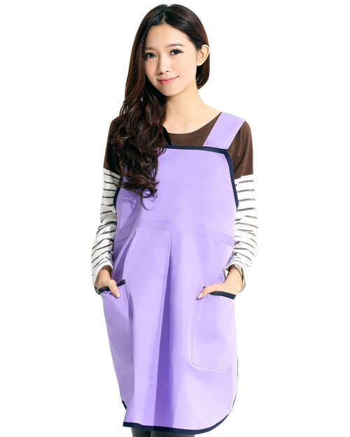 幼教老師圍裙/訂製圍裙-紫<span>APCAN-S-00032</span>  |商品介紹|圍兜【訂製款】|大人圍兜 