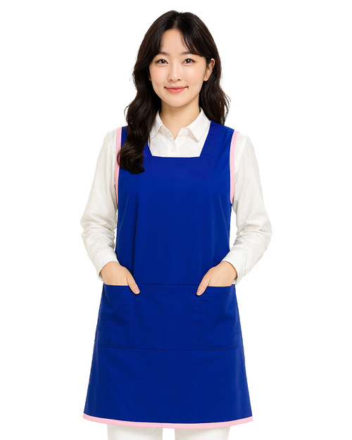 幼教老師圍裙/訂製款圍裙-藍<span>APCAN-S-00034</span>  |商品介紹|圍兜【訂製款】|大人圍兜 
