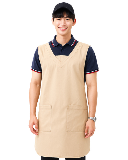 背後交叉圍裙訂製 卡其｜<span>APCAN-S-00029C</span>