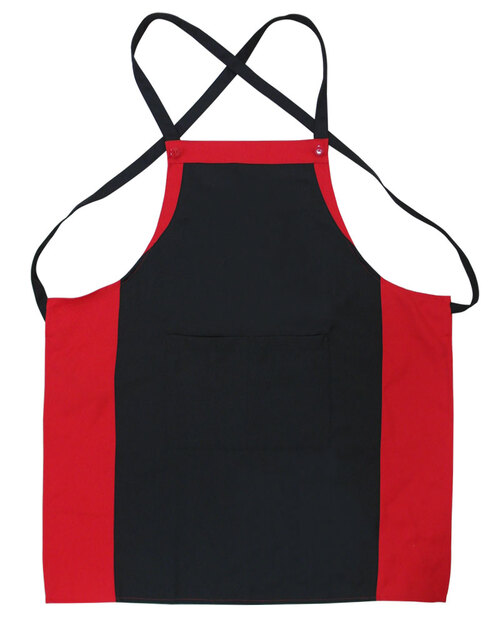 餐飲店圍裙/背後交叉/訂製圍裙-紅配黑<span>APCAN-X-00030</span>