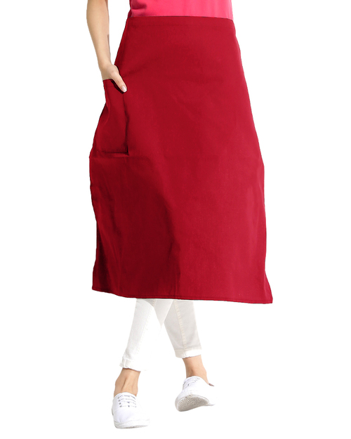 半截圍裙 防潑水圍裙 大紅<span>APWA-B-12</span>  |商品介紹|圍裙【訂製 / 現貨款】|圍裙半截【現貨款】