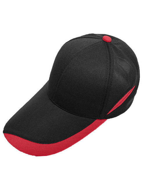 NT5月亮十片帽-黑配紅 <span>HCY-A04-c</span>  |商品介紹|帽子【現貨款】|運動造型帽