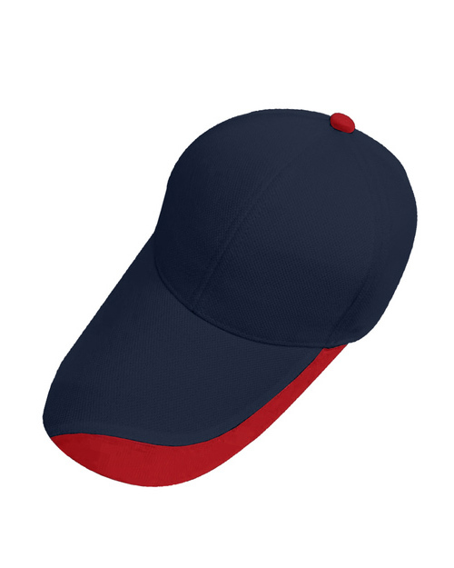 NT5月亮六片帽-深藍配紅 <span>HCY-A05-c</span>  |商品介紹|帽子【現貨款】|運動造型帽