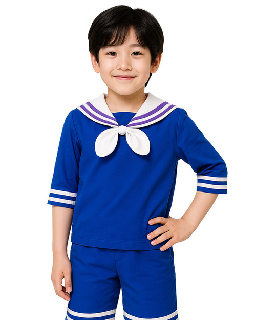 合唱團服 寶藍水手褲裝<span>SHO-D09</span>  |商品介紹|表演服 / 功夫服 【訂製 / 現貨】|合唱團制服【訂製款】