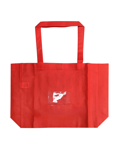 不織布 立體袋 名牌夾款 紅色<span>BAG-TT-CN01</span>  |商品介紹|環保袋 / 束口袋 / 書包 / 包袋類【訂製款】 |環保袋手提肩背【訂製款】