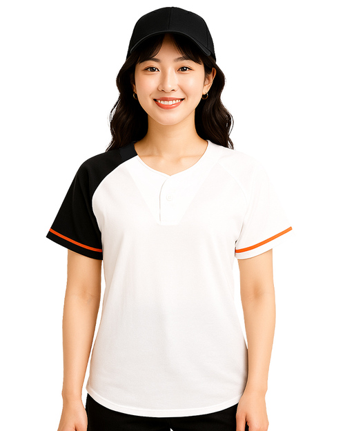棒球服訂製-白配黑橘 <span>BAL-A05</span>