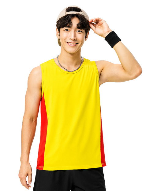 籃球背心｜訂製 黃配紅｜<span>BAS-A08</span>