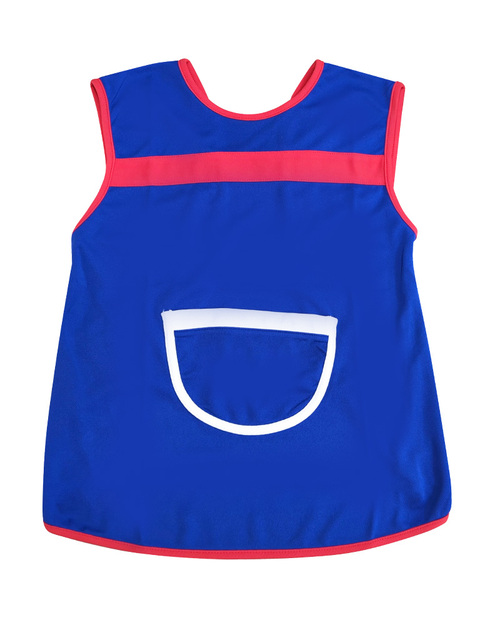幼兒園圍兜 無袖 訂製款 寶藍滾紅<span>BIC-00-28</span>  |商品介紹|圍兜【訂製款】|幼兒園圍兜 無袖