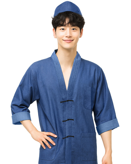 日式餐飲服 牛仔藍<span>CCJ-CAN-DB-01</span>  |商品介紹|餐飲服裝 / 廚師服 / 廚師帽|日式餐飲服 【訂製款】