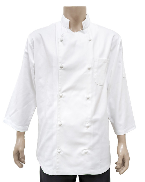 廚師服 雙排釦 七分袖 白色 <span>CCW-CAN-BC-01</span>  |商品介紹|餐飲服裝 / 廚師服 / 廚師帽|西式廚師服  【訂製款】