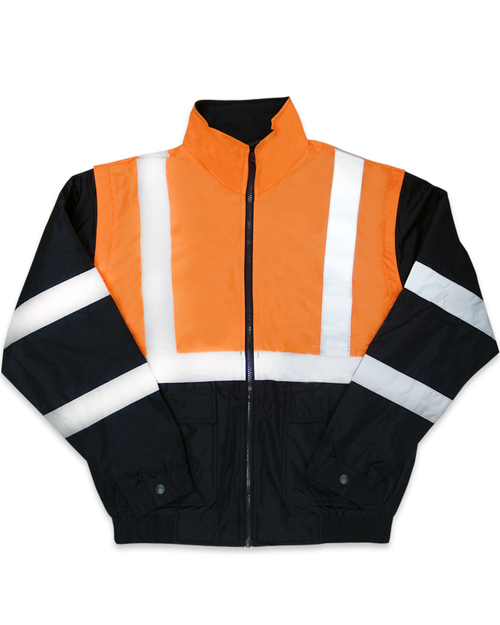 螢光橘反光脫袖夾克<span>COL.909</span>  |商品介紹|保全系列 【現貨款】|反光外套