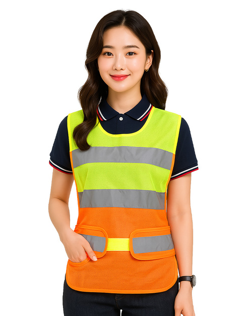 反光背心-螢光黃配橘 <span>COL.72-H</span>