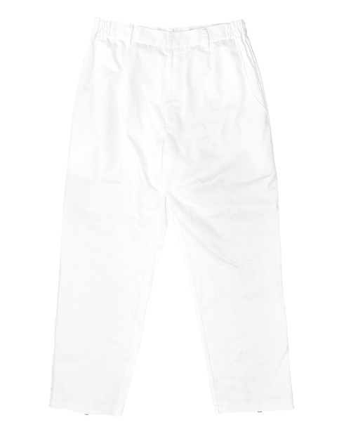 廚師褲 拉鍊款 有內裡 訂製 白色<span>CPW-DJ-B01</span>  |商品介紹|餐飲服裝 / 廚師服 / 廚師帽|廚師褲 【訂製款】