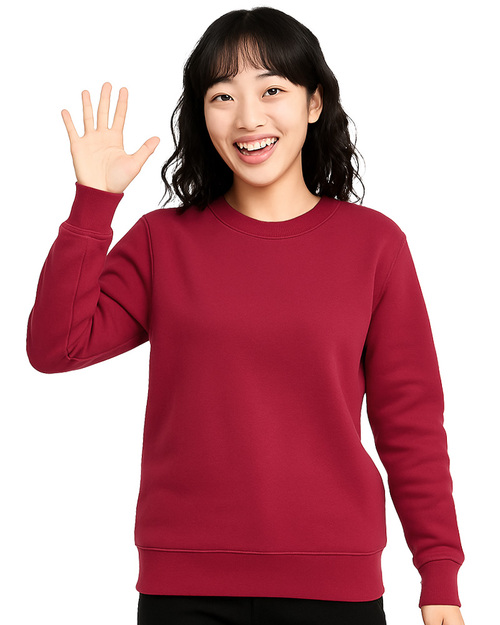 大學T中性訂製-酒紅 <span>CRTB-B01-05</span>  |商品介紹|大學T / 帽T【現貨/訂製款】|大學T中性版【訂製款】