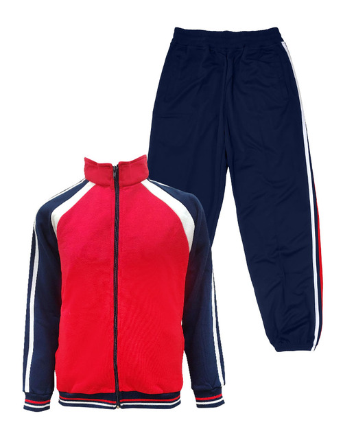 幼兒園運動服/幼兒園制服-紅配丈青白<span>KINDER-W-A03</span>  |商品介紹|學校制服/幼兒園制服|幼兒園/學校運動服【訂製】冬季