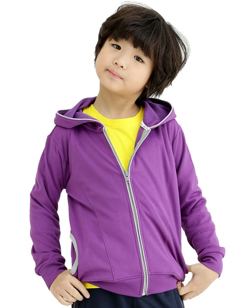 連帽排汗外套 訂製 童 紫<span>CTCAN2K-A-04</span>  |商品介紹|外套【訂製 / 現貨款】|排汗外套 【訂製款】