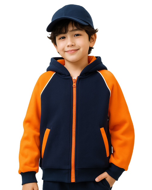 幼兒園運動服/幼兒園制服-丈青配橘<span>KINDER-W-A05</span>  |商品介紹|學校制服/幼兒園制服|幼兒園/學校運動服【訂製】冬季