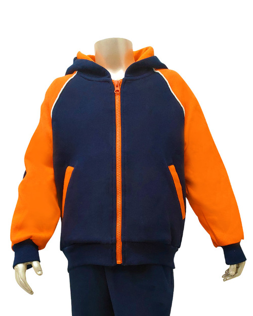 帽T外套 訂製 斜袖丈青配橘<span>CTCANK-A-07</span>  |商品介紹|外套【訂製 / 現貨款】|帽T外套童版【訂製款】