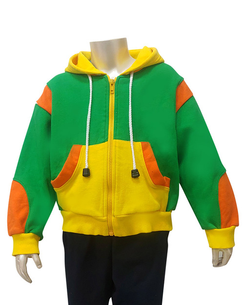 帽T外套 訂製 綠配橘黃<span>CTCANK-A-08</span>  |商品介紹|外套【訂製 / 現貨款】|帽T外套童版【訂製款】