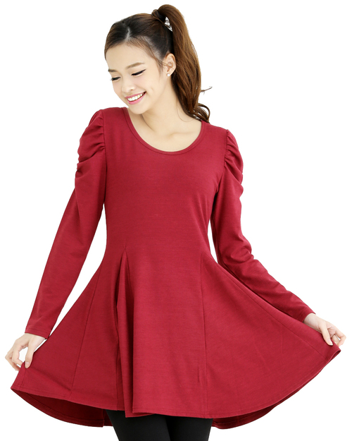 長袖 洋裝 訂製 酒紅<span>DRCANG-A02-00419</span>  |商品介紹|洋裝 裙裝 【訂製款】|洋裝 大人【訂製款】