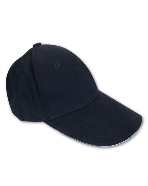 六片帽訂製/粗磨毛-丈青夾白<span>HBH-B-07</span>  |商品介紹|帽子【訂製款】|帽子素面款【訂製款】
