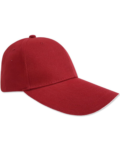 磨毛六片帽銅釦現貨- 暗紅夾白<span>HBH-A-07</span>  |商品介紹|帽子【現貨款】|磨毛帽