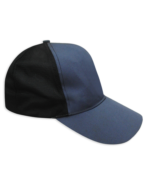 六片帽訂製/拼布款-藍配黑<span>HBH-B-13</span>  |商品介紹|帽子【訂製款】|帽子素面款【訂製款】