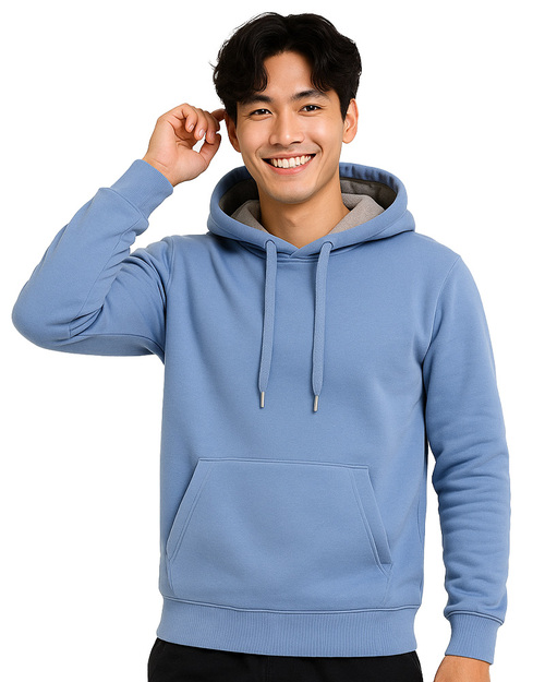 帽T中性訂製雙色帽-莫蘭迪藍配灰<span>HDSP-B01-10</span>  |商品介紹|大學T / 帽T【現貨/訂製款】|帽T中性版【訂製款】