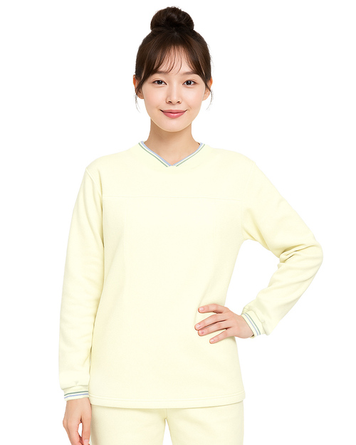 健檢服-V領-淺黃<span>HELTH-W-A02</span>