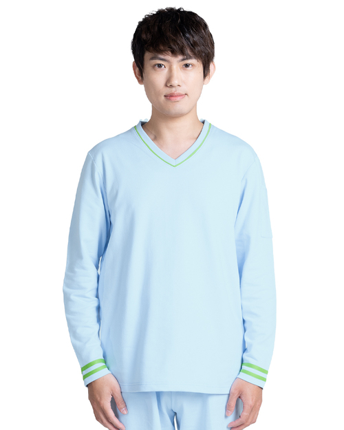 健檢服 男版 水藍配綠 <span>HELTH-M-B17</span>  |商品介紹|醫護服/手術服/手術帽/健檢服/哺乳衣【訂製款】|健檢服 【訂製款】