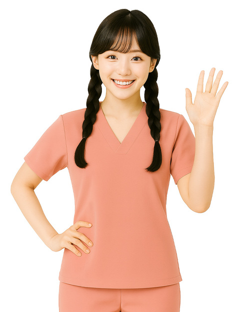 刷手服｜女版 粉桔｜<span>HELTH-W-D02</span>