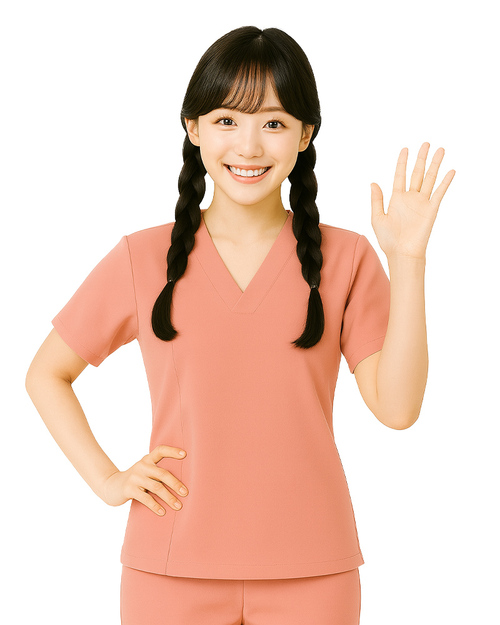 健檢服 女版 粉桔 <span>HELTH-W-D02</span>  |商品介紹|醫護服/手術服/手術帽/健檢服/哺乳衣【訂製款】|健檢服 【訂製款】