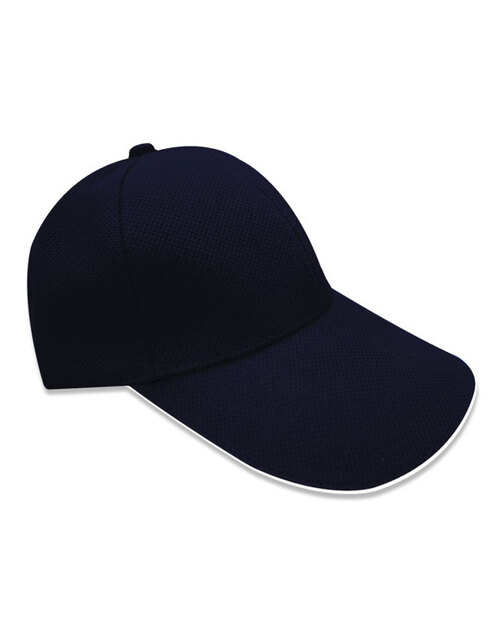 六片帽訂製/交織網布-丈青下眉白<span>HIN-B-08</span>  |商品介紹|帽子【訂製款】|帽子素面款【訂製款】