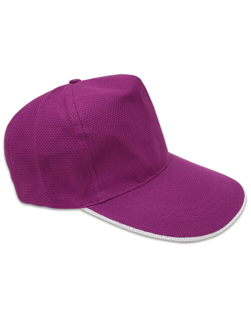 五片帽訂製/交織網布-紫下眉白<span>HIN-B-18</span>  |商品介紹|帽子【訂製款】|帽子素面款【訂製款】
