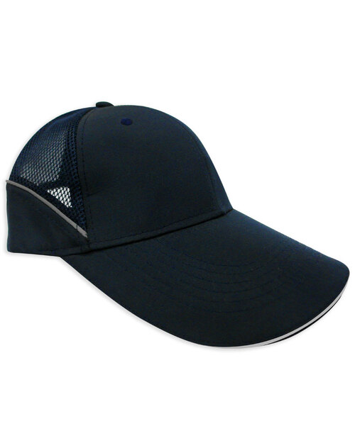 反光條機車帽訂製-丈青<span>HRS-B-02</span>  |商品介紹|帽子【訂製款】|帽子接片造型款【訂製款】