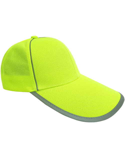 NT5反光帽現貨反光條魔鬼氈-螢光綠<span>HRS-A4-09</span>  |商品介紹|帽子【現貨款】|反光出芽帽