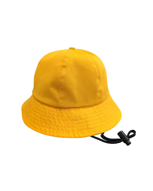 六片幼童帽訂製 有帽繩-桔黃<span>HSN-C01</span>  |商品介紹|帽子【訂製款】|漁夫帽/賞鳥帽【訂製款】