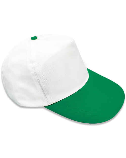 五片帽訂製/烏利帽-白配綠<span>HUI-B-09</span>  |商品介紹|帽子【訂製款】|烏利帽【訂製款】