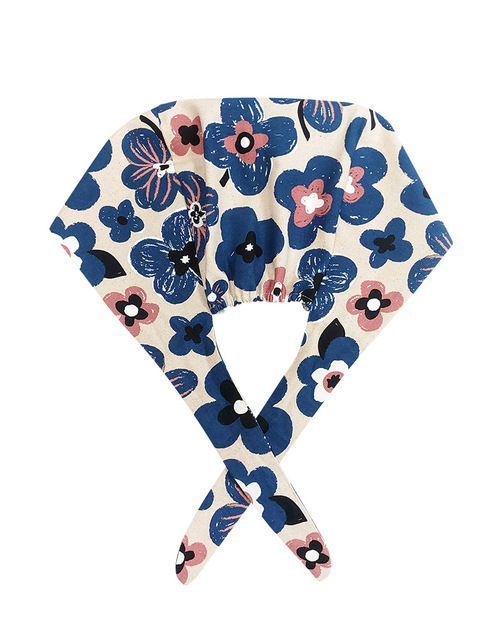 手術帽 外科葫蘆帽 訂製-簡約花布<span>HSU-E-03a</span>  |商品介紹|醫護服/手術服/手術帽/健檢服/哺乳衣【訂製款】|手術帽 【訂製款】