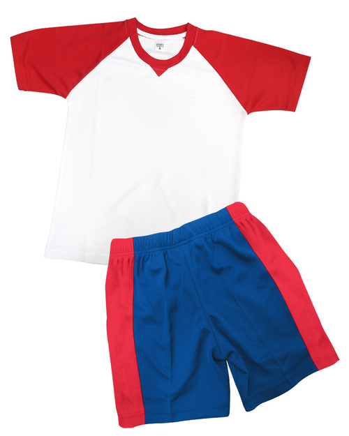 幼兒園運動服/幼兒園制服-白配紅 <span>KINDER-S-B01</span>  |商品介紹|學校制服/幼兒園制服|幼兒園/學校運動服【訂製】夏季
