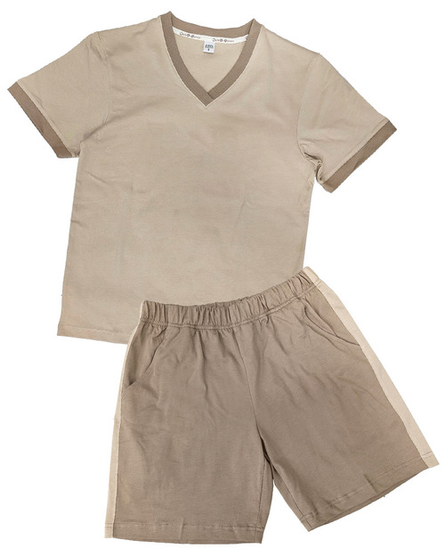 國小運動服-卡其配色 <span>KINDER-S-B08</span>  |商品介紹|學校制服/幼兒園制服|幼兒園/學校運動服【訂製】夏季