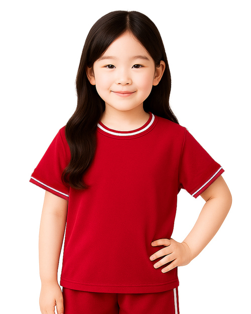 國小運動服-紅配白 <span>KINDER-S-B10</span>