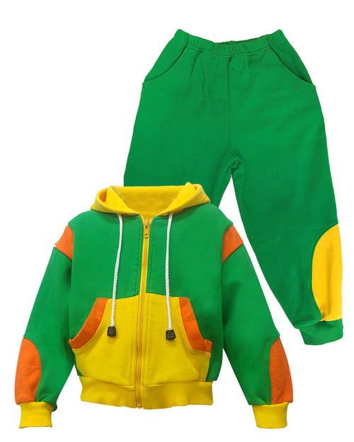 幼兒園運動服/幼兒園制服-綠配黃橘<span>KINDER-W-A06</span>  |商品介紹|學校制服/幼兒園制服|幼兒園/學校運動服【訂製】冬季