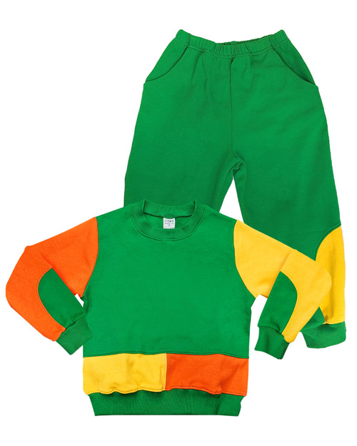 幼兒園運動服/幼兒園制服-綠配黃橘<span>KINDER-W-B01</span>  |商品介紹|學校制服/幼兒園制服|幼兒園/學校運動服【訂製】冬季