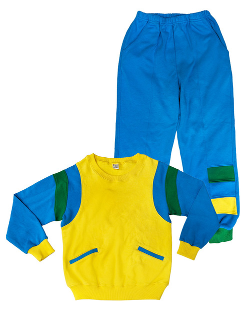 國小運動服-黃配翠藍綠<span>KINDER-W-B02</span>  |商品介紹|學校制服/幼兒園制服|幼兒園/學校運動服【訂製】冬季