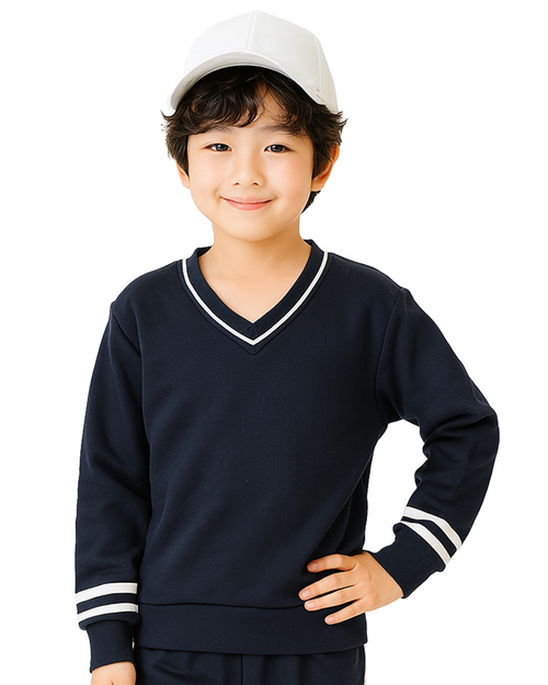 幼兒園運動服幼兒園制服-丈青配白 <span>KINDER-W-B05</span>