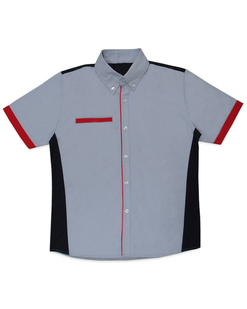 經理服短袖訂製款-灰/黑/紅<span>MAG-A15</span>  |商品介紹|工作服 / 專櫃服 / 襯衫【訂製款】|經理服 【訂製款】